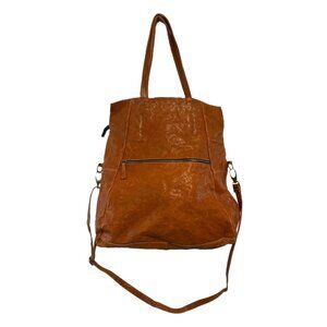 Rossi Firenze Italy Cognac Brown Genuine Leather Tote Bag